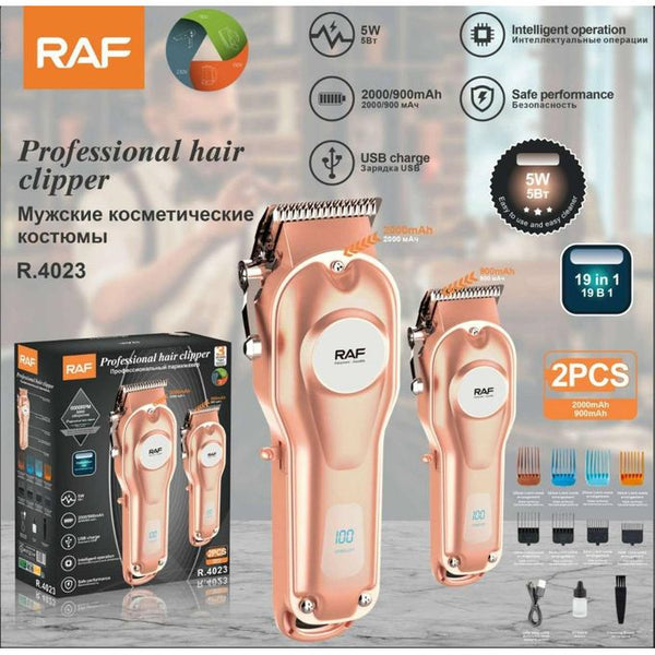 RAF ماكينة حلاقة الشعر الاحترافية القابلة لإعادة الشحن، موديل R.4023