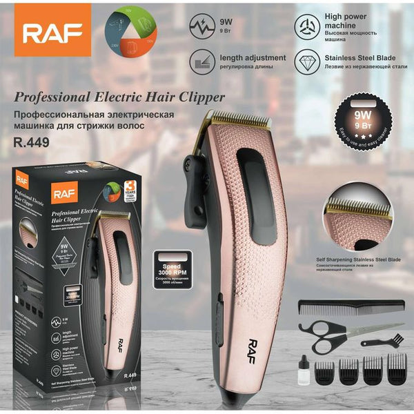 RAF Professional Rechargeable Hair Clipper, Model R.449
