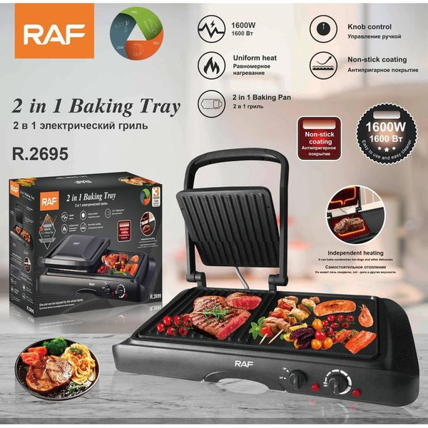 RAF 2 in1 1600 W GRILL MAKER - R.2695