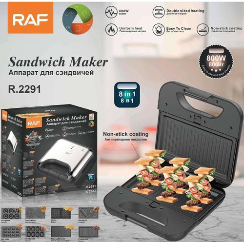 RAF 8IN1 Sandwich MAKER W800 R.2291