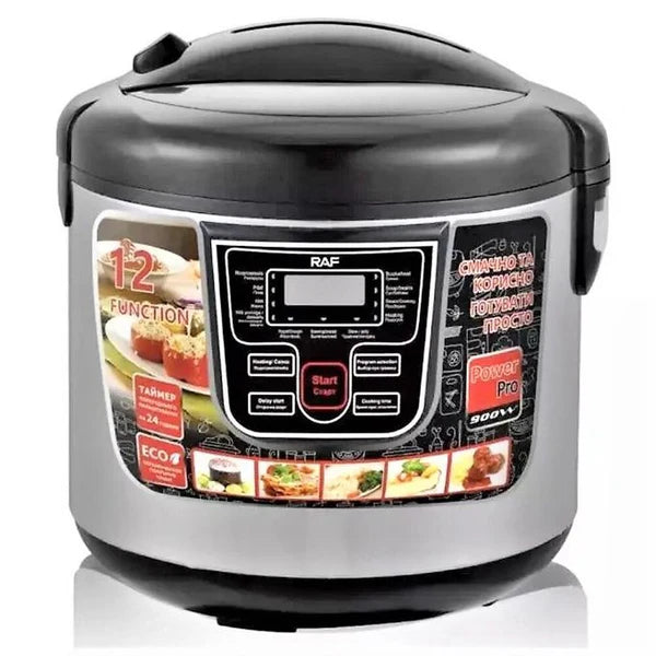 قدر ضغط رقمي متعدد الوظائف من الفولاذ المقاوم للصدأ من RAF، 1000 واط، سعة 6 لتر، موديل R.166B