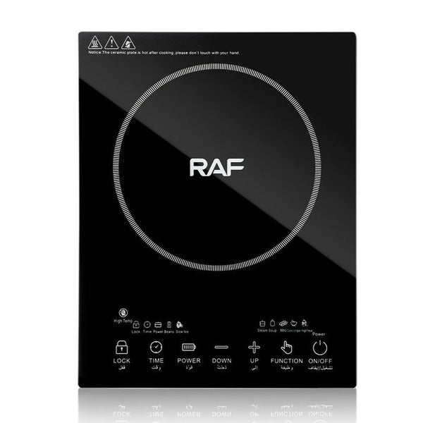 RAF Digital Electric Stove, 1 Burner, 3500W, Model R.8030, Black