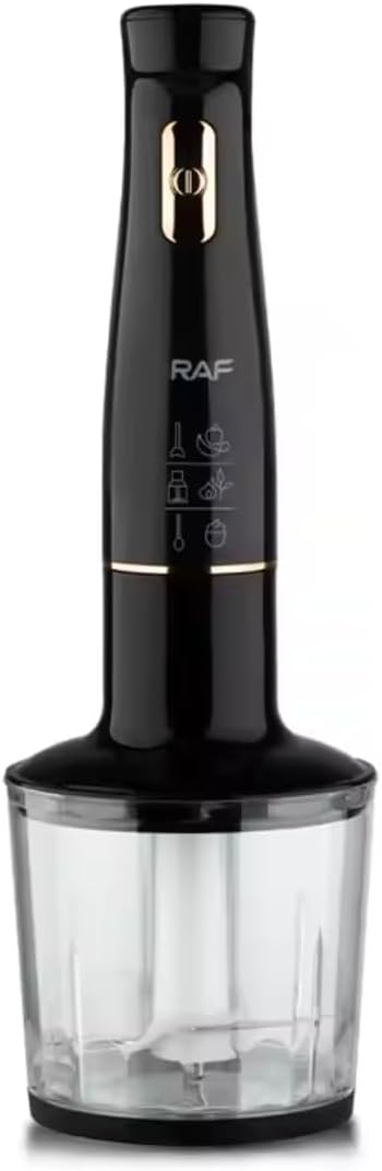 خلاط يدوي 4 في 1 من الفولاذ المقاوم للصدأ من RAF، فضي، موديل R.331B