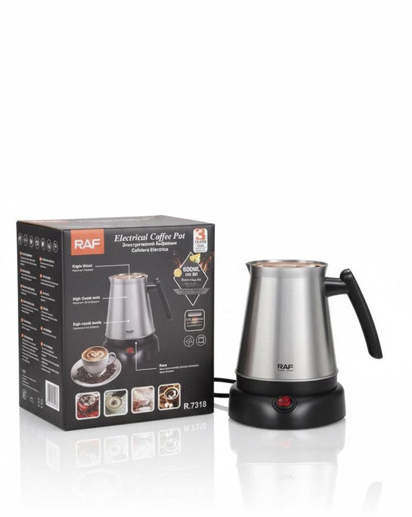 RAF Electric Coffee Maker, Stainless Steel, Model R.7318