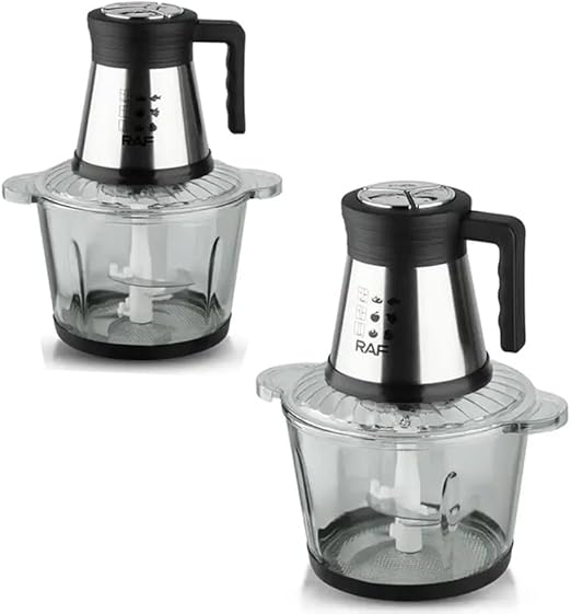 RAF. Glass Chopper with Handle. 800 Watt. 3 Liter. R.7037