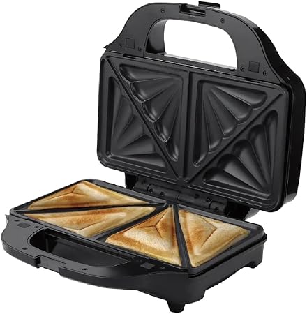RAF Sandwich Maker 3×1, Black, 1200 Watt, Model R.579