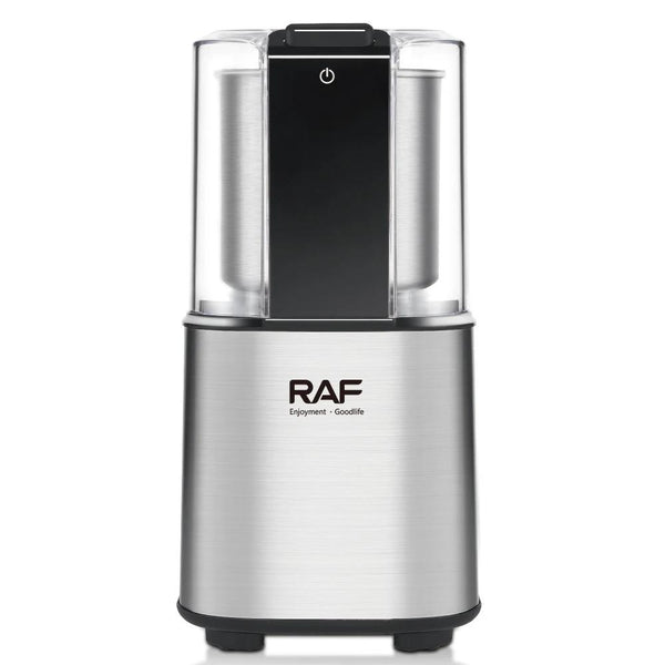 مطحنة قهوة RAF 2×1، فضية، 150 واط، 100 جرام، موديل R.7130