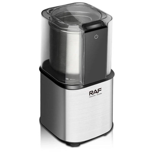 مطحنة قهوة RAF 2×1، فضية، 150 واط، 100 جرام، موديل R.7130