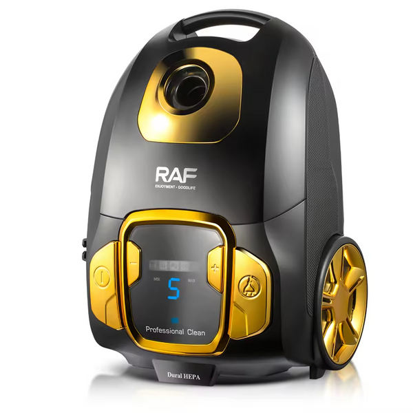 RAF Vacuum Cleaner, Black×Gold, 2800 WAT, 4 Liter, Model R.8754