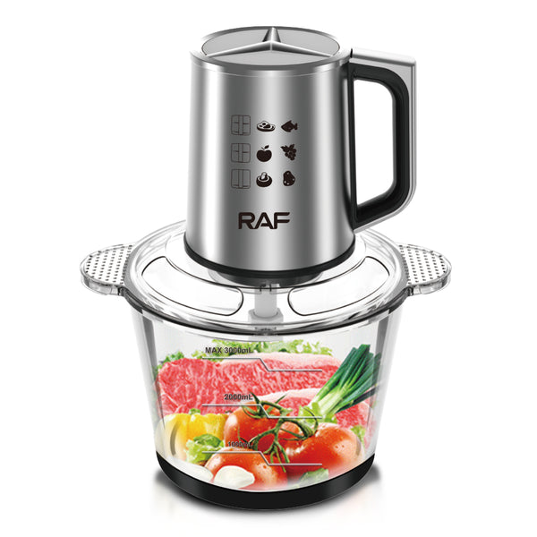 RAF Glass Chopper with Handle, 800W, 3L, Model R.7700