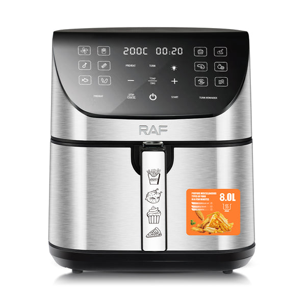 مقلاة هوائية رقمية من RAF - سعة 8 لترات، 1700 واط، موديل R.5388