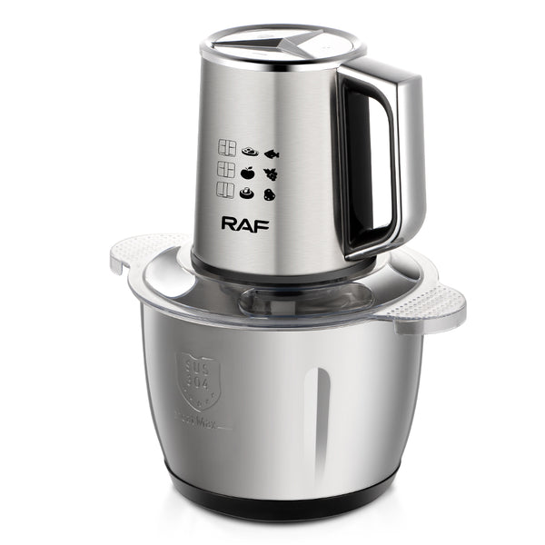 RAF Stainless Steel Chopper, Silver, 3 Liters, 1000 Watt, Model R.7701