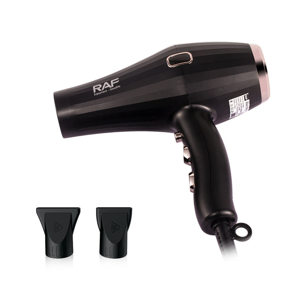 RAF Hair Dryer, 2600 Watt, Black, Model R.4506