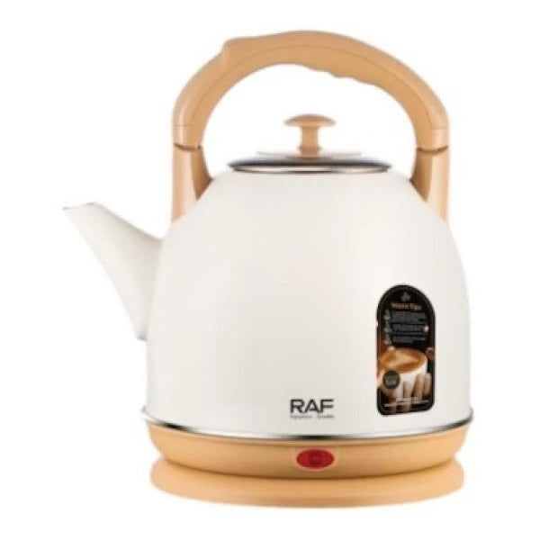 غلاية كهربائية من راف، 1500 واط، سعة 4 لتر، لون أبيض، موديل R.7311