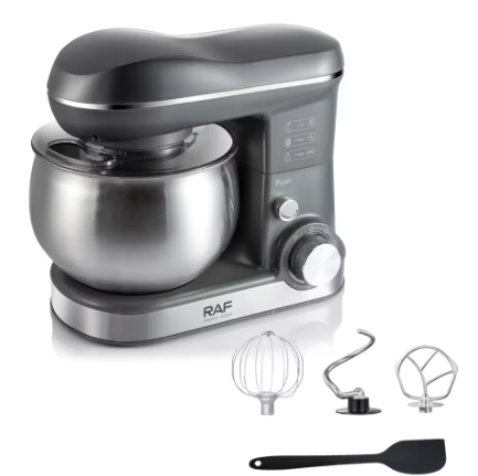 خلاط قائم من الفولاذ المقاوم للصدأ من RAF، فضي، 3 لتر، متعدد الوظائف 3 في 1، موديل R.6617B