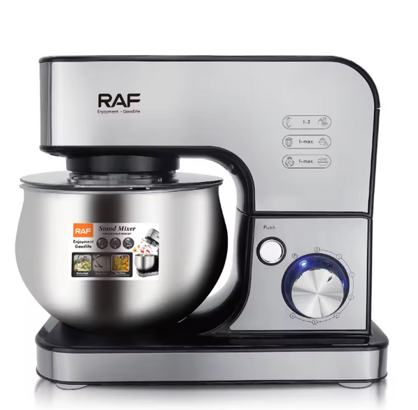 خلاط قائم من RAF، فضي، سعة 5 لتر، 1800 واط، موديل R.6605