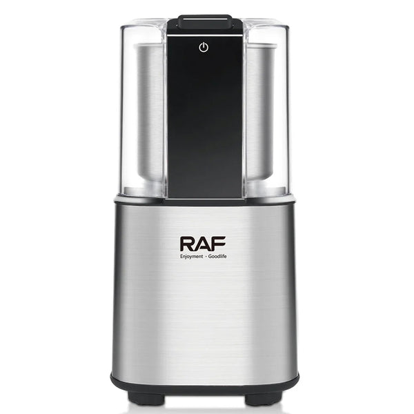 RAF. Coffee Grinder 2×1. 150 Watt. Silver. R.7130.