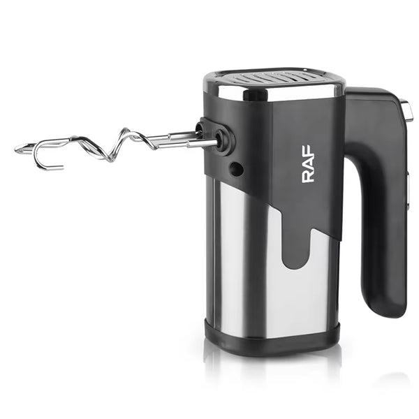 خلاط يدوي RAF، 300 واط، أسود/فضي، موديل R.6630